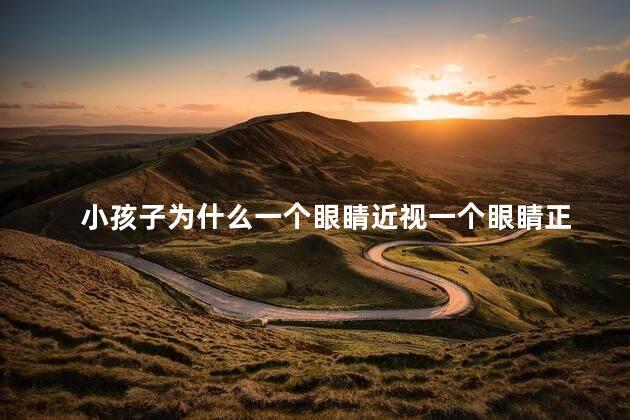  小孩子为什么一个眼睛近视一个眼睛正常，孩子一个眼睛近视一个正常怎么回事